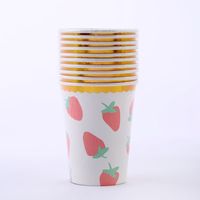 Pastoral Fruit Paper Birthday Drinking Straw Decorative Props Tableware sku image 19