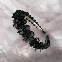 Women'S Fashion Flower Iron Inlay Artificial Crystal Hair Band sku image 1