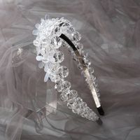 Women'S Fashion Flower Iron Inlay Artificial Crystal Hair Band sku image 2