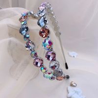 Women'S Fashion Round Iron Inlay Artificial Crystal Hair Band main image 4
