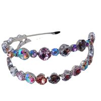 Women'S Fashion Round Iron Inlay Artificial Crystal Hair Band main image 3
