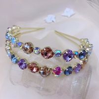 Women'S Fashion Round Iron Inlay Artificial Crystal Hair Band main image 2