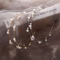 Simple Style Geometric Alloy Pearl Hair Band main image 4