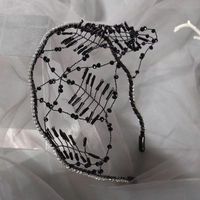 Women'S Fashion Solid Color Iron Inlay Artificial Crystal Hair Band main image 4