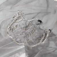 Women'S Fashion Solid Color Iron Inlay Artificial Crystal Hair Band main image 3