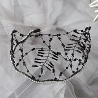 Women'S Fashion Solid Color Iron Inlay Artificial Crystal Hair Band sku image 1