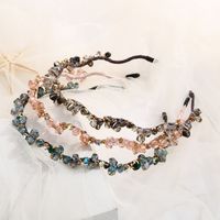 Women'S Fashion Solid Color Iron Inlay Rhinestones Hair Band main image 6