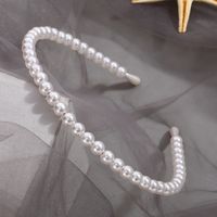 Sweet U Shape Artificial Pearl Beaded Hair Band sku image 1