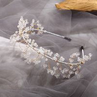 Women'S Fairy Style Solid Color Iron Crystal Hair Band sku image 1