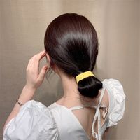 Simple Style Solid Color Rubber Band Hair Tie main image 2