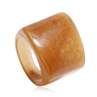 Korean Retro Resin Niche Design Index Finger Ring Fashion Temperament Simple Trend Acrylic Ring sku image 10