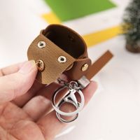 Unisex Solid Color Pu Leather Hook Loop Coin Purses main image 5