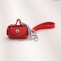 Unisex Solid Color Pu Leather Hook Loop Coin Purses sku image 2