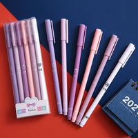 Solid Color Boxed Gel Pen Six-pack Set main image 5