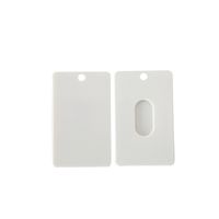 Unisex Solid Color Plastic Open Card Holders main image 4