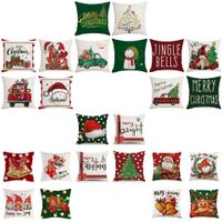 Fashion Christmas Tree Christmas Socks Letter Linen Pillow Cases main image 1