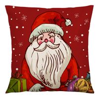 Cute Santa Claus Linen Pillow Cases main image 4