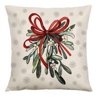 Fashion Christmas Tree Letter Linen Pillow Cases main image 4
