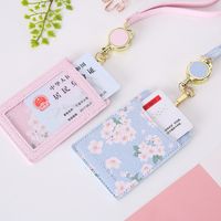 Unisex Flower Pu Leather Open Card Holders main image 5
