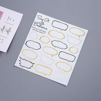 Korean Style Letters Gold Foil Journal Decoration Stickers sku image 11