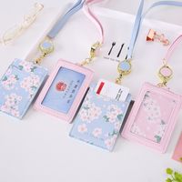 Unisex Flower Pu Leather Open Card Holders main image 3