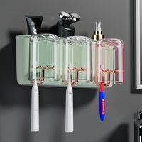 Simple Style Solid Color Plastic Toothbrush Holder sku image 11