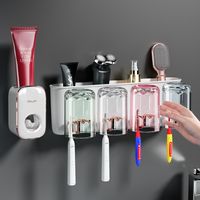 Simple Style Solid Color Plastic Toothbrush Holder main image 1