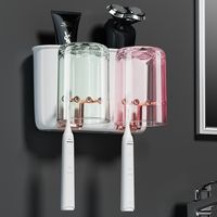 Simple Style Solid Color Plastic Toothbrush Holder sku image 7