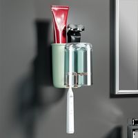 Simple Style Solid Color Plastic Toothbrush Holder sku image 1