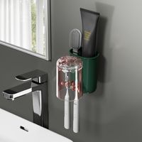 Simple Style Solid Color Plastic Toothbrush Holder sku image 6