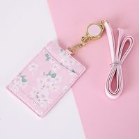 Unisex Flower Pu Leather Open Card Holders main image 2