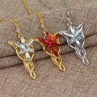 Fashion Cross Star Alloy Patchwork Inlay Artificial Crystal Men's Pendant Necklace 1 Piece main image 9