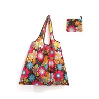 Cute Pastoral Flower Polyester Composite Needle Punched Cotton Shopping Bags sku image 16