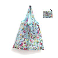 Cute Pastoral Flower Polyester Composite Needle Punched Cotton Shopping Bags sku image 27