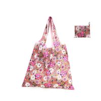 Cute Pastoral Flower Polyester Composite Needle Punched Cotton Shopping Bags sku image 24