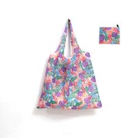 Cute Pastoral Flower Polyester Composite Needle Punched Cotton Shopping Bags main image 3