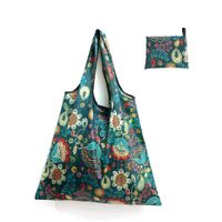 Cute Pastoral Flower Polyester Composite Needle Punched Cotton Shopping Bags sku image 18