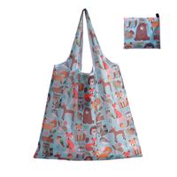 Cute Pastoral Flower Polyester Composite Needle Punched Cotton Shopping Bags sku image 28