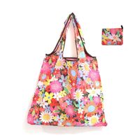 Cute Pastoral Flower Polyester Composite Needle Punched Cotton Shopping Bags sku image 52