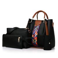 Women's Medium All Seasons Pu Leather Fashion Bag Sets sku image 4