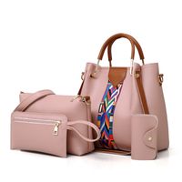 Women's Medium All Seasons Pu Leather Fashion Bag Sets sku image 5