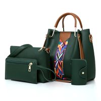 Women's Medium All Seasons Pu Leather Fashion Bag Sets sku image 3