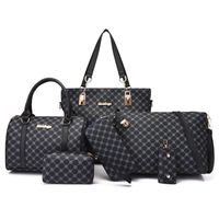 Women's Medium All Seasons Pu Leather Vintage Style Bag Sets sku image 3