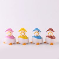 New Decompression Small Yellow Duck Spit Bubble Compressible Extrusion Vent Pvc Toy main image 5