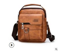 Men's Business Solid Color Pu Leather Briefcases sku image 1