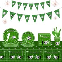 Birthday Football Football Player Paper Party Tableware main image 1