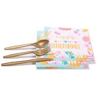Birthday Plant Paper Party Tableware main image 5