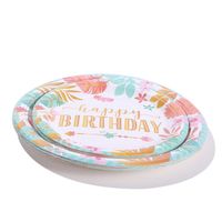 Birthday Plant Paper Party Tableware main image 4