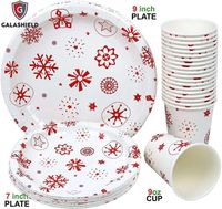 Christmas Snowflake Paper Party Tableware sku image 8