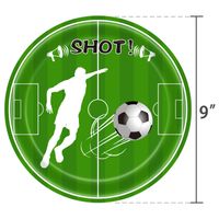 Birthday Football Football Player Paper Party Tableware main image 2